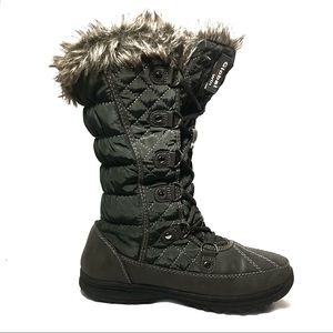 NEW Global Win | Women's winter boots, gray, Size 7, Waterproof, warm and comfy